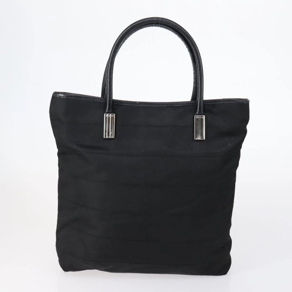 GUCCI Tote Bag Suede Canvas Nylon 4 Set Black Ivory Auth bs30282 - Picture 6 of 15
